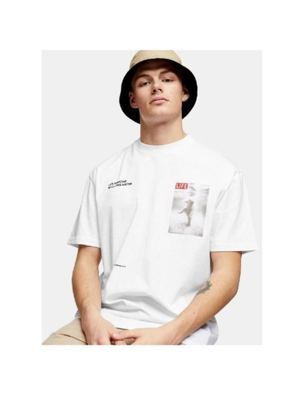 TOPMAN Life Polar Organic Cotton T-Shirt